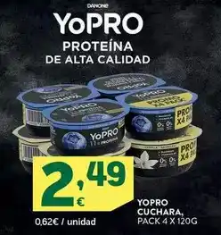 HiperDino Danone - yopro cuchara oferta