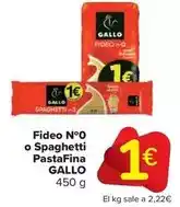Carrefour Market Gallo - fideo n o spaghetti pastafina oferta