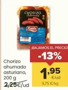 Autoservicios Familia Famila - chorizo ahumado asturiano oferta