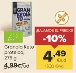 Autoservicios Familia Granola keto proteica oferta