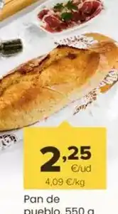 Autoservicios Familia Pan de pueblo oferta