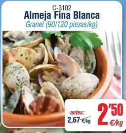 Abordo Almeja fina blanca oferta