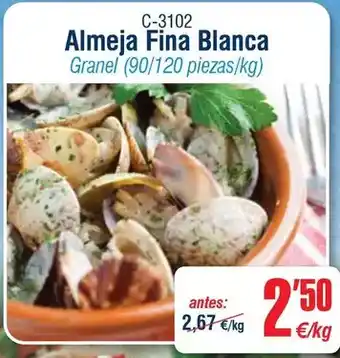 Abordo Almeja fina blanca oferta