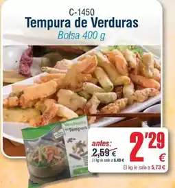 Abordo Tempura de verduras oferta