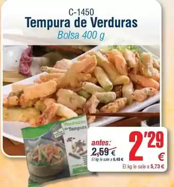 Abordo Tempura de verduras oferta