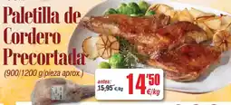 Abordo Paletilla de cordero precortada oferta