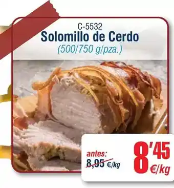 Abordo Solomillo de cerdo oferta