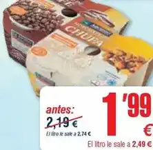 Abordo El litro le sale oferta