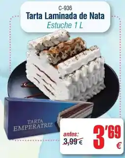 Abordo Emperatriz - tarta laminada de nata oferta