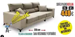 Hipo Gegant Kelia - sofa 3 plazas oferta