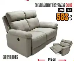 Hipo Gegant Olib - sofa relax electrico 2 plazas oferta