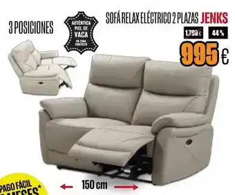 Hipo Gegant Jenks - sofá relax eléctrico 2 plazas oferta
