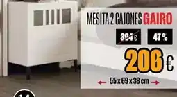 Hipo Gegant Mesita 2 cajones gairo oferta