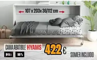 Hipo Gegant Cama abatible hyams oferta