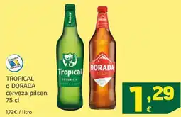HiperDino Tropical/dorada - cerveza pilsen oferta