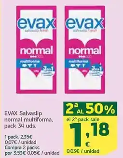 HiperDino Evax - salvaslip normal multiforma oferta