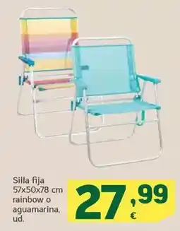 HiperDino Silla fija rainbow o aguamarina oferta