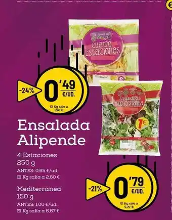 AhorraMas Ensalada Alipende 250g oferta