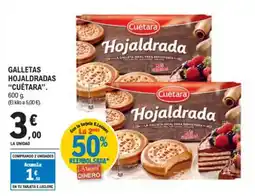 E.Leclerc "CUÉTARA" Galletas hojaldradas oferta