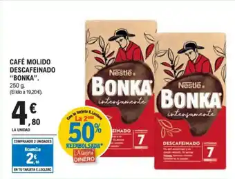 E.Leclerc "BONKA" Café molido descafeinado oferta