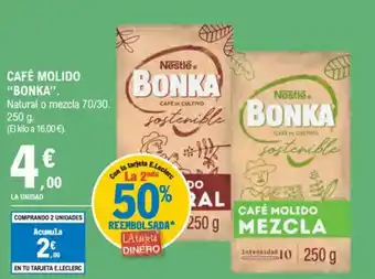 E.Leclerc "BONKA" Café molido oferta