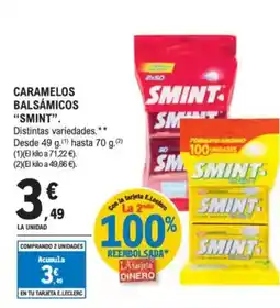 E.Leclerc SMINTS Caramelos balsamicos oferta