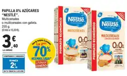E.Leclerc "NESTLÉ” Papilla 0% azúcares oferta