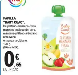 E.Leclerc "BABY CUAC" Papilla oferta