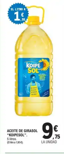 E.Leclerc "KOIPESOL” Aceite de girasol oferta