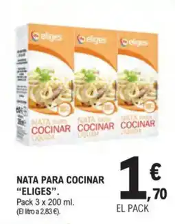E.Leclerc IFA ELIGES Nata para cocinar oferta