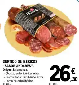 E.Leclerc "SABOR ANDARES" Surtido de ibéricos oferta