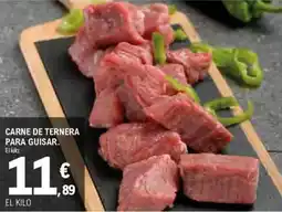 E.Leclerc Carne de ternera para guisar. oferta