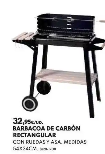 BricoCentro BARBACOA DE CARBÓN RECTANGULAR 54 x 34cm oferta