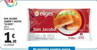 E.Leclerc IFA ELIGES San jacobo jamón y queso oferta