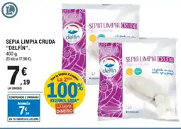 E.Leclerc "DELFÍN” Sepia limpia cruda oferta