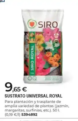 BigMat Sustrato universal royal oferta