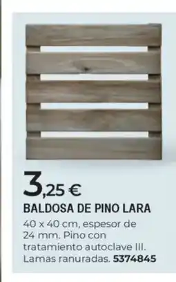 BigMat Baldosa de pino lara oferta