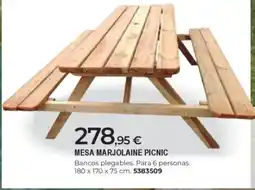 BigMat Mesa marjolaine picnic oferta