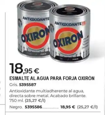 BigMat OXIRÓN Esmalte al agua para forja oferta