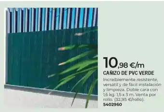 BigMat Cañizo de pvc verde oferta