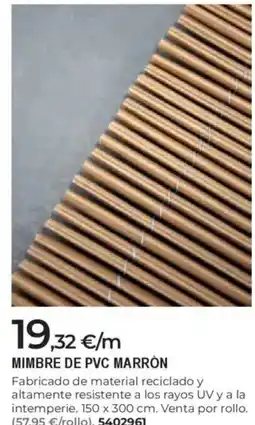 BigMat Mimbre de pvc marrón oferta