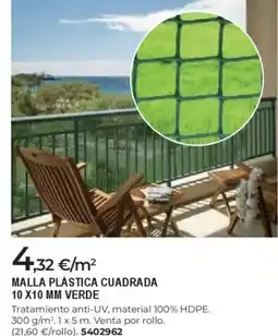 BigMat Malla plástica cuadrada oferta
