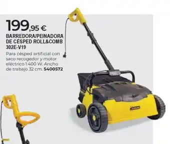 BigMat Barredora/peinadora de césped roll&comb 302e-v19 oferta
