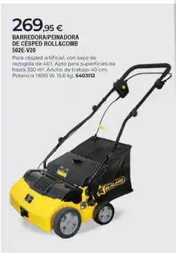 BigMat Barredora/peinadora de césped roll&comb 502e-v20 oferta