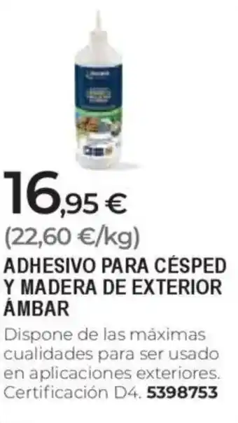 BigMat Adhesivo para césped y madera de exterior ámbar oferta