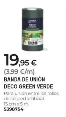 BigMat Banda de unión deco green verde oferta