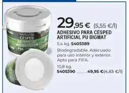 BigMat Adhesivo para césped artificial pu oferta