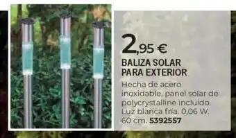 BigMat Baliza solar para exterior oferta