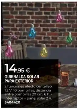 BigMat Guirnalda solar para exterior oferta