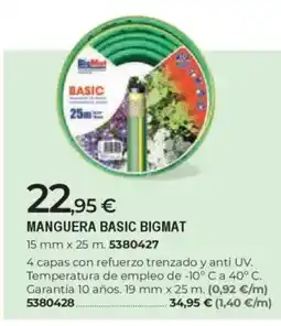 BigMat BIGMAT Manguera basic oferta